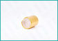 Mattgold-Aluminiumdisketten-Spitzen-Kappe, Flaschenkapseln und Deckel für Lotions-Flüssigkeit