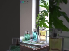 3.4 Oz Nachfüllbare leere Quadratparfümflaschen Gold Silber Nicht verschüttet