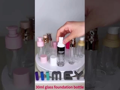 Flaschen mit Glasfundament