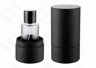 Mini 50ml Glass Perfume Bottles With Black Magnetic Perfume Cap And Black Box