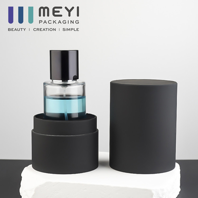 Leerer Zylinder-transparentes Parfümflasche-Glas mit magnetischer Kappe 50 ml mit Geschenkbox